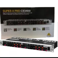 The Behringer CX3400 is a 2-way/3-way stereo crossover designed to split audio signals with precision. It features adjustable low-pass and high-pass filters, offering flexible frequency control for optimal speaker performance in sound systems. Perfect for live sound and PA setups, it provides clear audio distribution and robust build quality.
