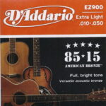 Great Acoustic Guitar Strings D’Addario EZ900 85/15 Bronze best in kenya