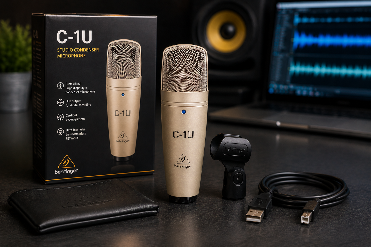 Behringer C-1U Studio Microphone Kenya for Podcasting, Voiceovers and Recording 7 Behringer C-1U Studio Microphone Kenya