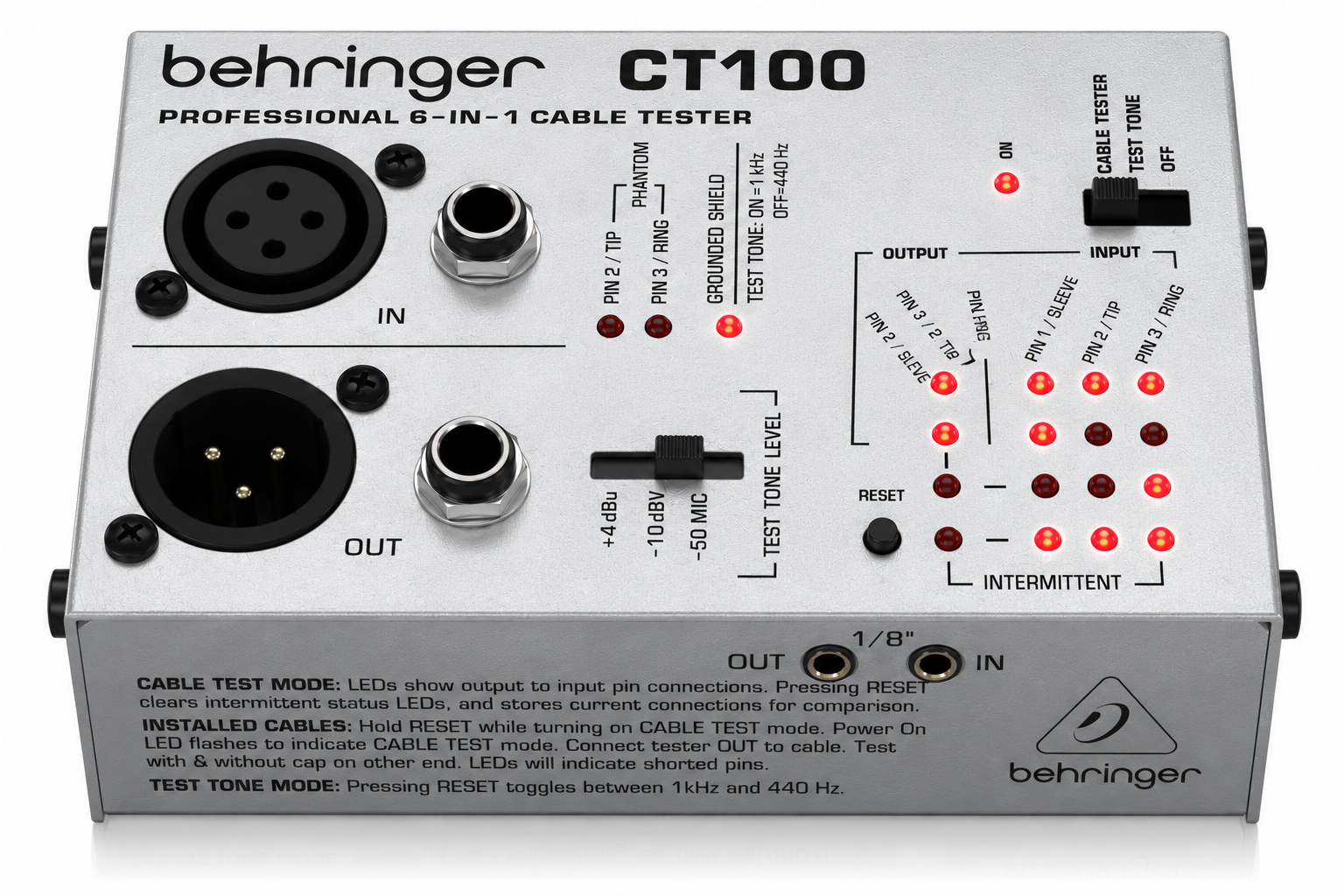 Behringer CT100 Cable Tester Price In Kenya – Professional Cable Testing for Reliable Sound 14 Behringer CT100 Cable Tester Price