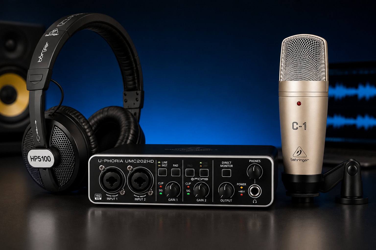 Behringer UPHORIA Studio Pro Kenya: Best Recording Bundle for Home Studios 10 Behringer UPHORIA Studio Pro audio interface
