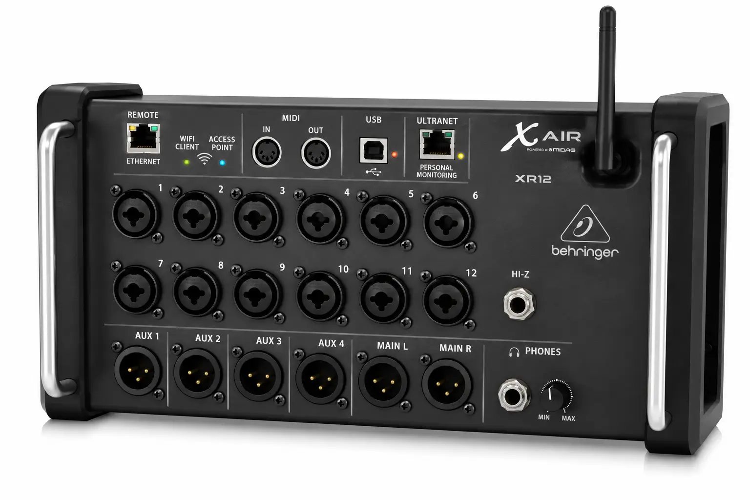 Behringer X-Air XR12 Mixer – Compact Wireless Digital Mixer for Churches, Podcasts and Live Events 6 Behringer XR12 digital mixer