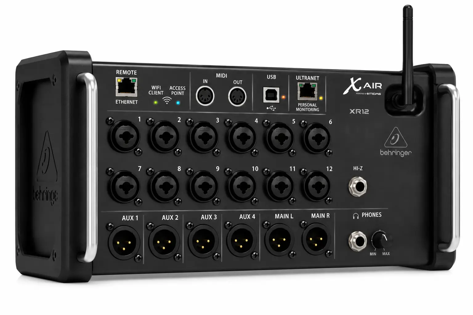 Behringer X-Air XR12 Mixer – Compact Wireless Digital Mixer for Churches, Podcasts and Live Sound 9 Behringer XR12 USB mixer