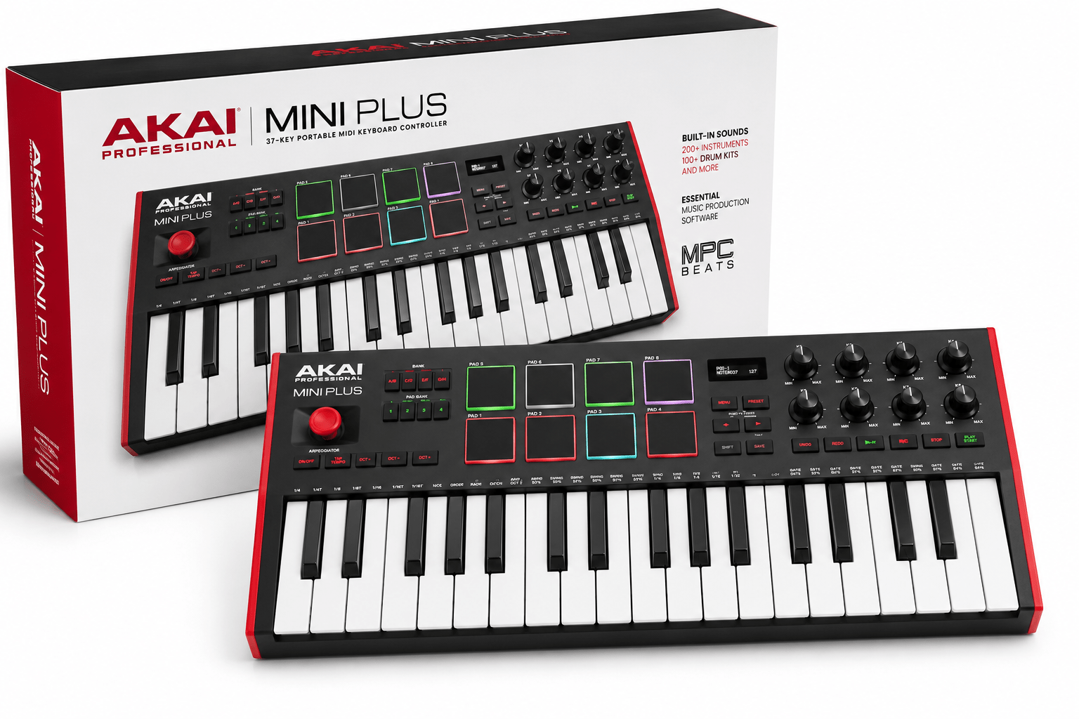 3 in 1 Akai Mini Plus Keyboard for Quality music Production 14 Akai Mini Plus keyboard