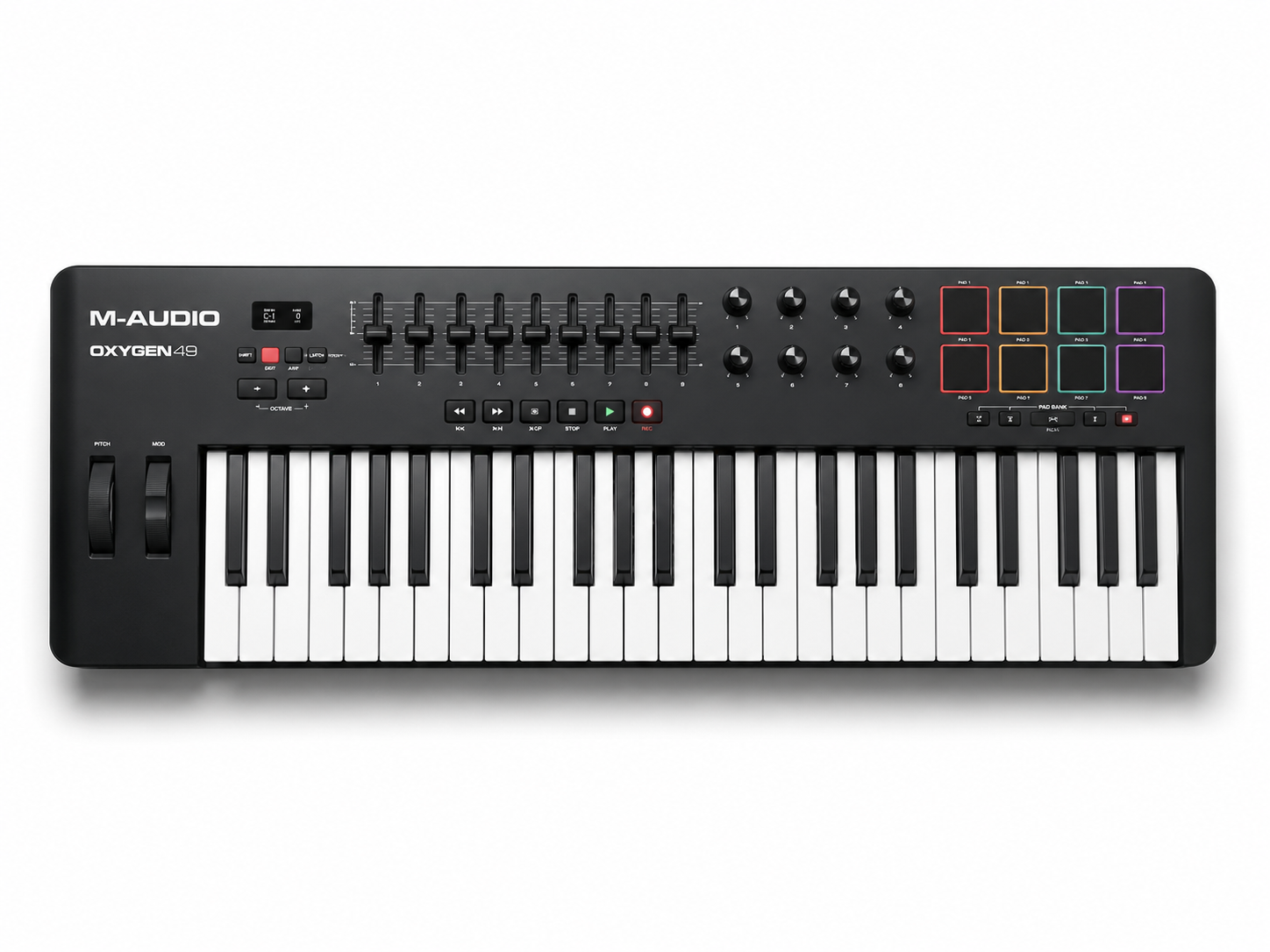 M-Audio Oxygen 49: A Complete MIDI Production Solution for Today's Musicians 15 M-Audio Oxygen 49 Keyboard Controller