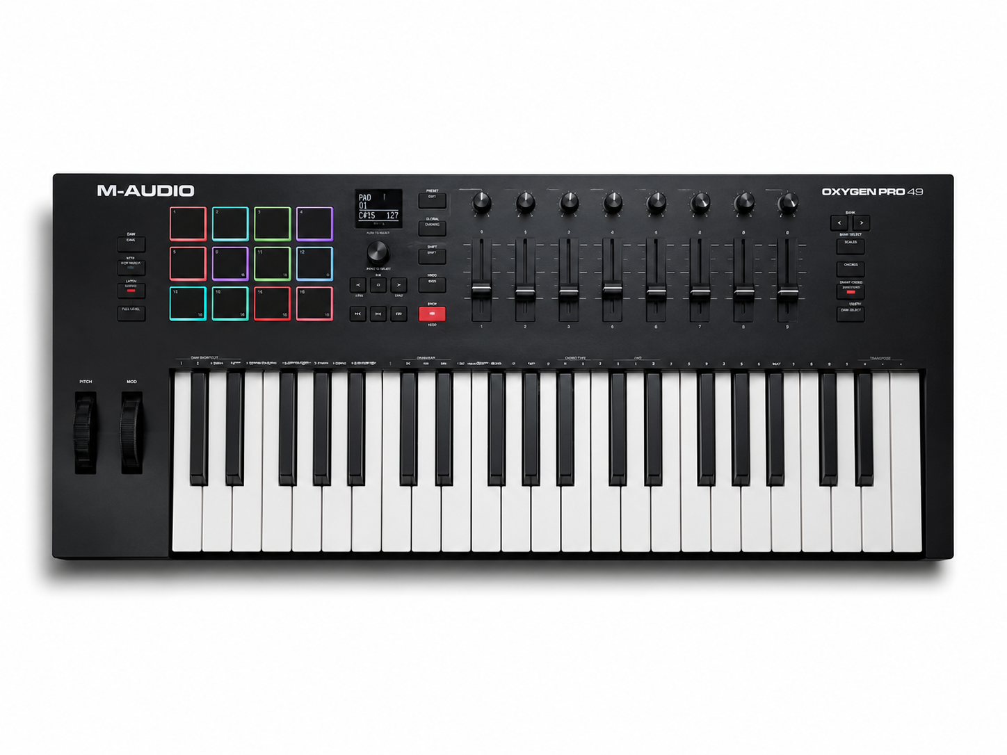 M-Audio Oxygen Pro 49: A Complete MIDI Production Hub for Modern Creators 17 M-Audio Oxygen Pro 49 USB MIDI Controller