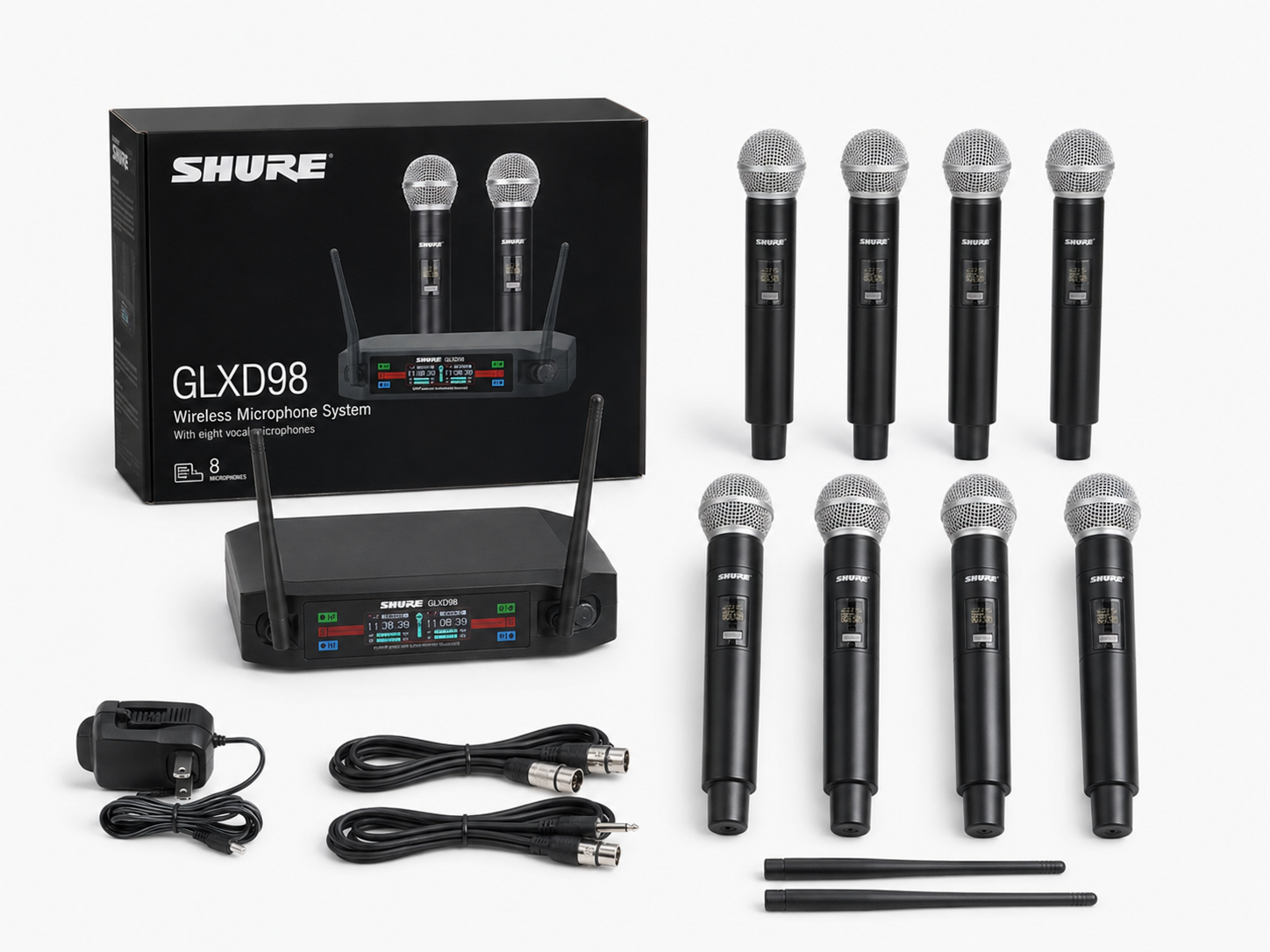 Shure GLXD98 Wireless Microphone System: A Smart Solution for Modern Events and Worship Services 9 Shure GLXD98 8 in 1