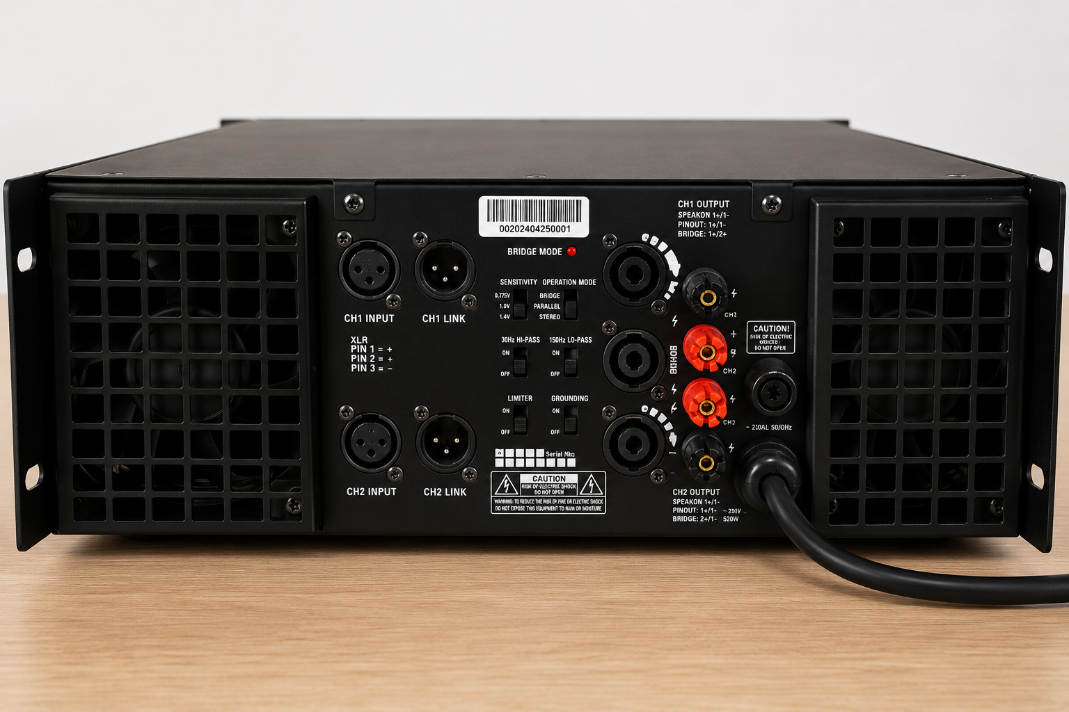The QSC RMX 4050HD Power Amplifier