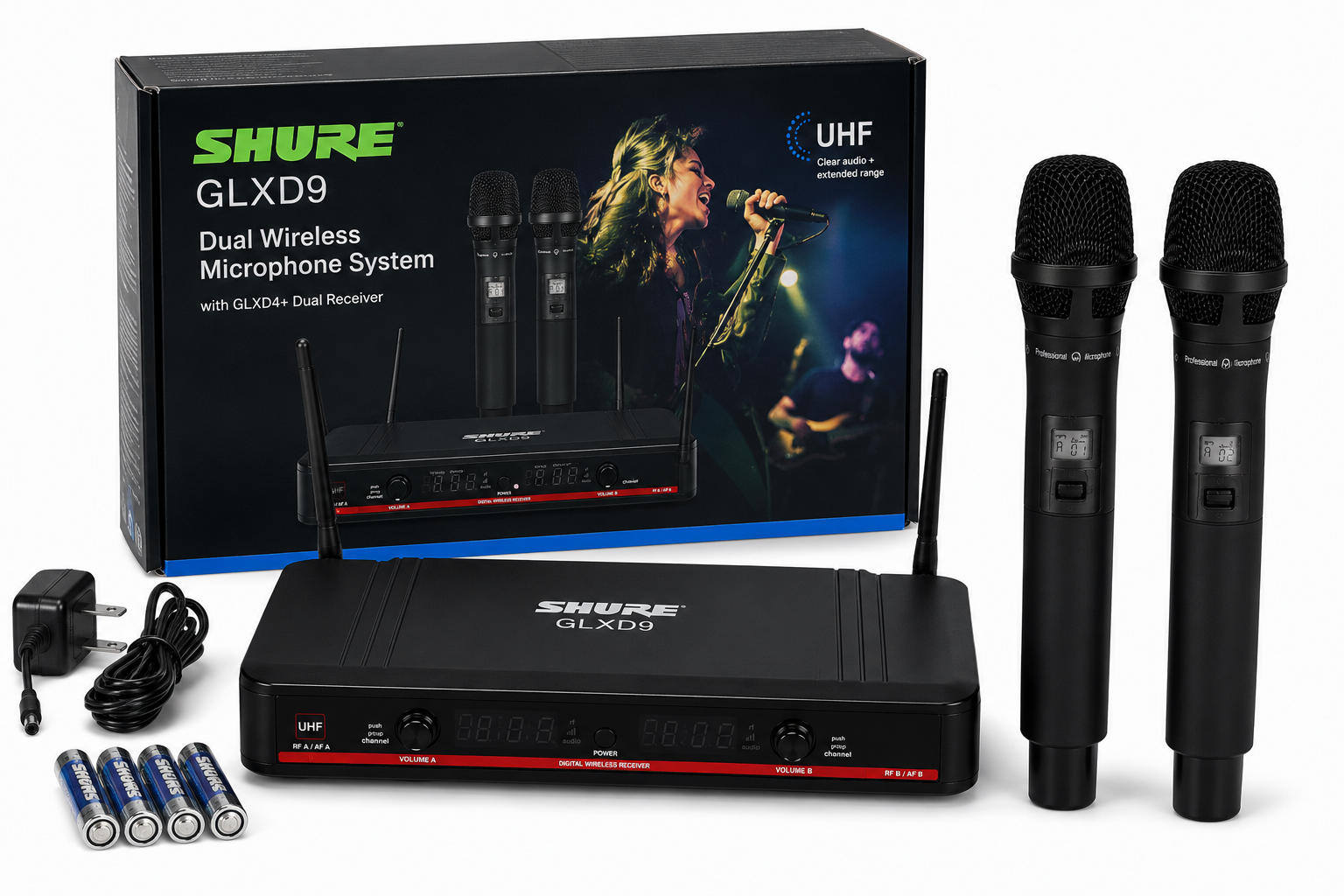 Shure GLXD9 Dual Wireless Microphone System Price In Kenya – Reliable Wireless Sound for Churches, Events and Live Performances 15 Original Shure GLXD9 Kenya