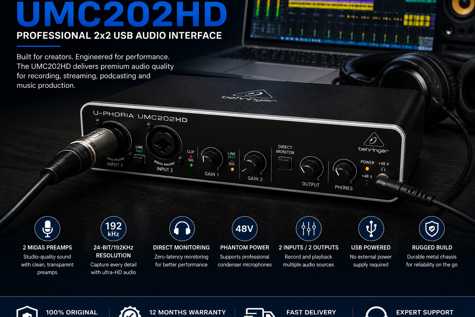 Behringer UMC202HD Price In Kenya 11 Original Behringer UMC202HD Kenya