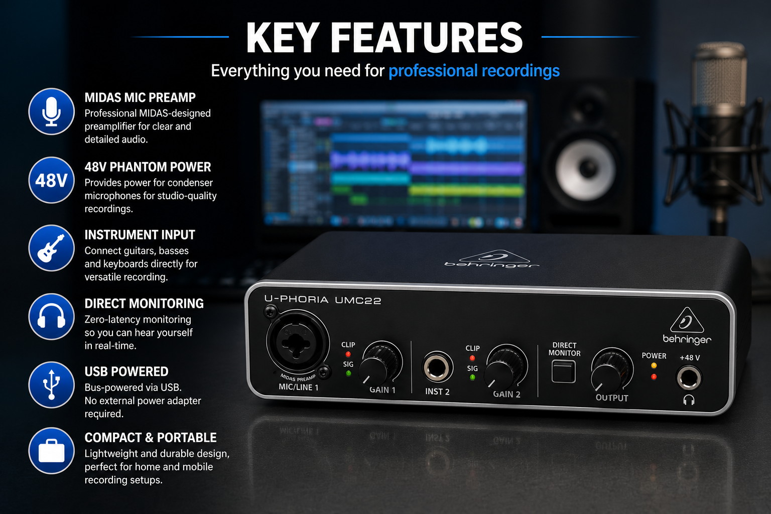 Why the Behringer UMC22 Is a Smart Soundcard for Home Recording Beginners 9 Original Behringer UMC22 Kenya