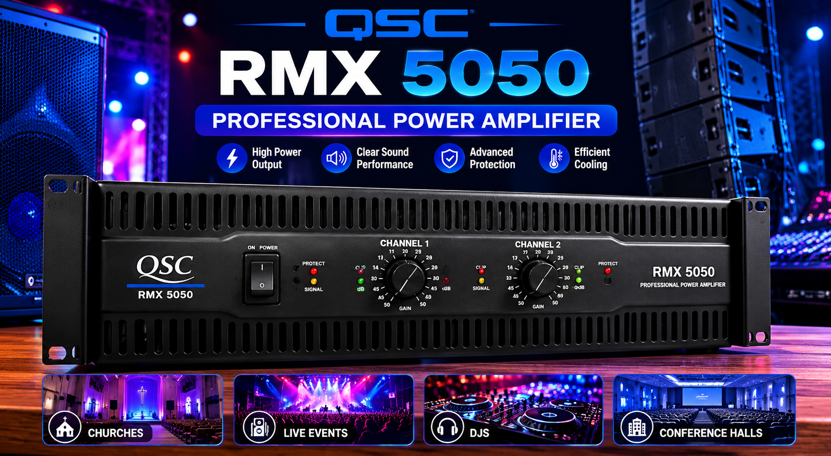 Why the QSC RMX 5050 Power Amplifier Is a Smart Investment for Big Sound Systems 7 QSC RMX 5050 Price In Kenya