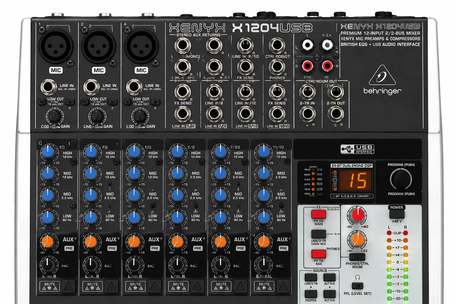 Behringer X1204USB Price in Kenya for USB Mixing 10 Behringer Xenyx X1204USB mixer