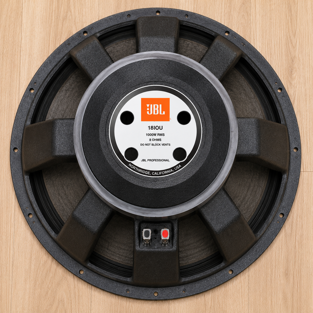 How the JBL 18IOU Naked Speaker Delivers Deep Bass for Professional Audio Systems 6 JBL 18 Inch Woofer