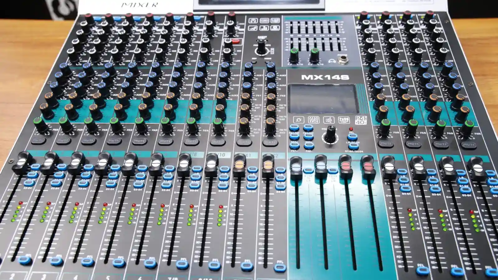 Thunder Sound MX14S Professional Mixer – 14 Channel Audio Mixer for Churches, DJs, Studios and Live Sound 8 Thunder Sound MX14S audio mixer
