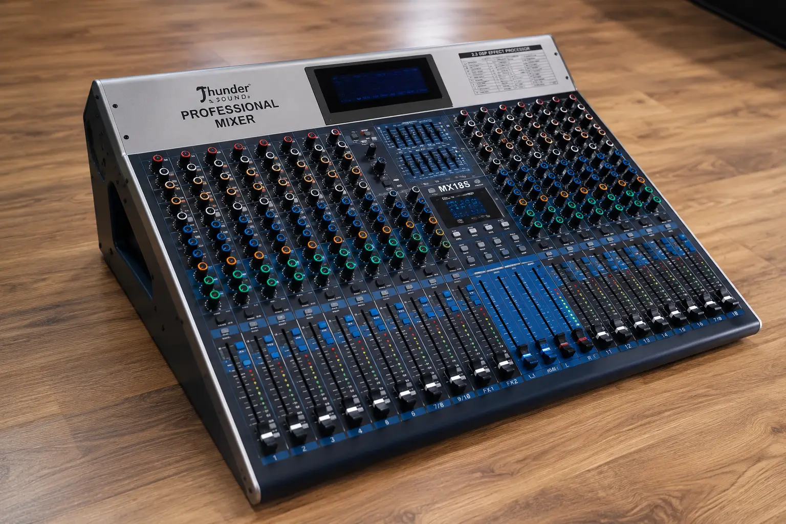 Thunder Sound MX18S Professional 18-Channel Audio Mixer with Dual DSP Effects – Advanced Mixer for Worship, Bands and Events 8 Thunder Sound MX18S Kenya