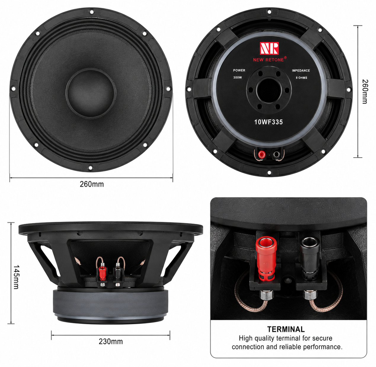 NR 10WF335 Naked Speaker Buying Guide for Custom PA Systems in Kenya 15 Original NR 10WF335 Naked Speaker